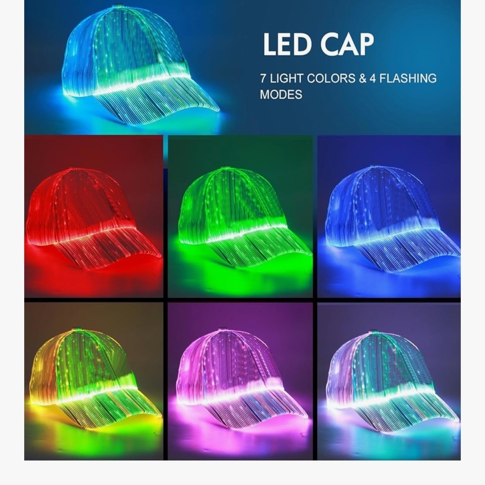 LED Light-Up Cap - Picture 3 of 4